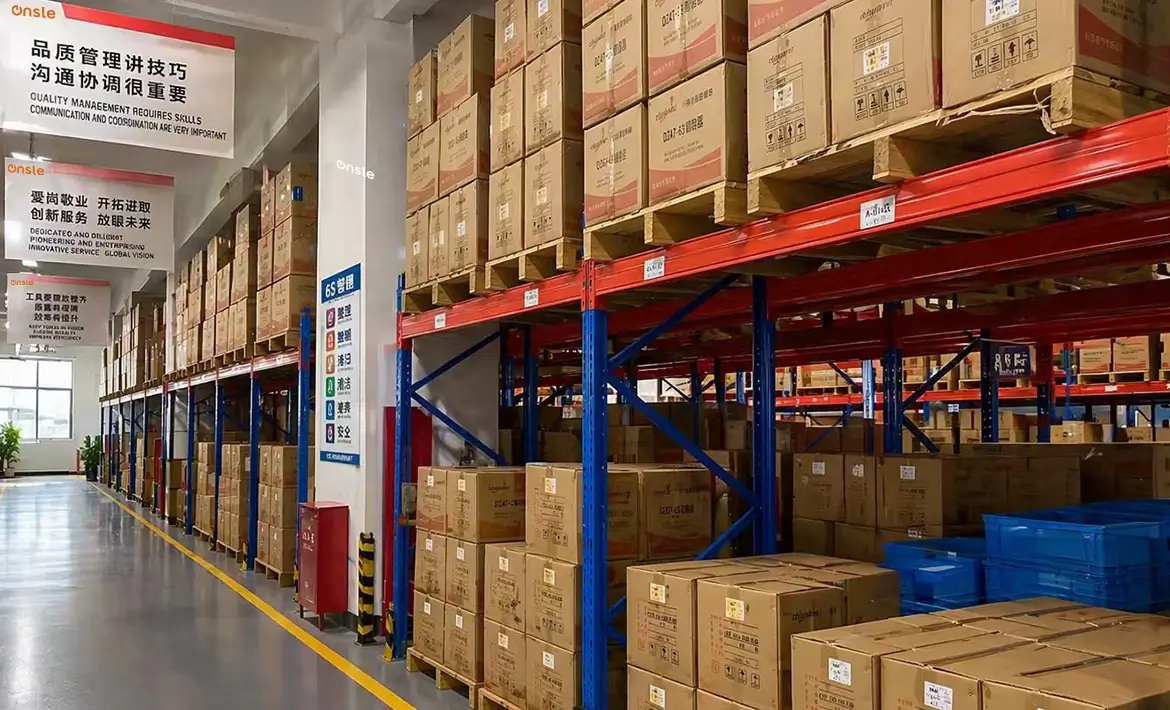 Finished-goods warehouse