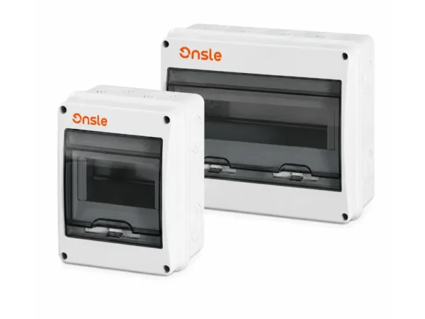 ONDB1S Compact Vertical-Opening IP65 Distribution Box Enclosure 2-24 Circuits