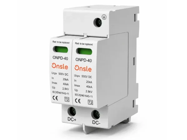 ONPD Series 500-1500V 2P PV DC Surge Protective Device